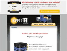 Tablet Screenshot of pacmanpackaging.com